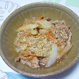 豚と玉ねぎの甘辛生姜煮＋＋